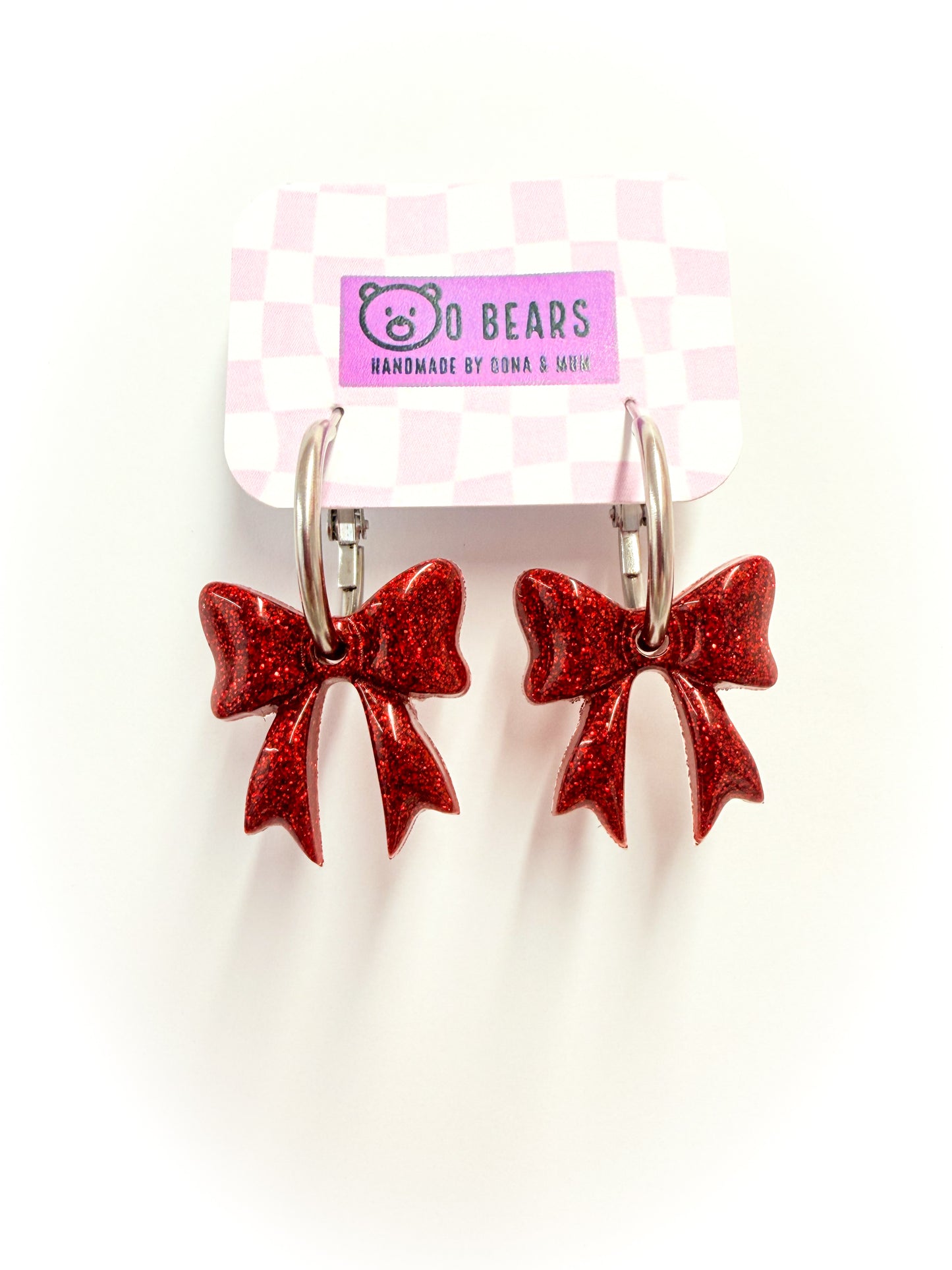 Red Bow Hoops