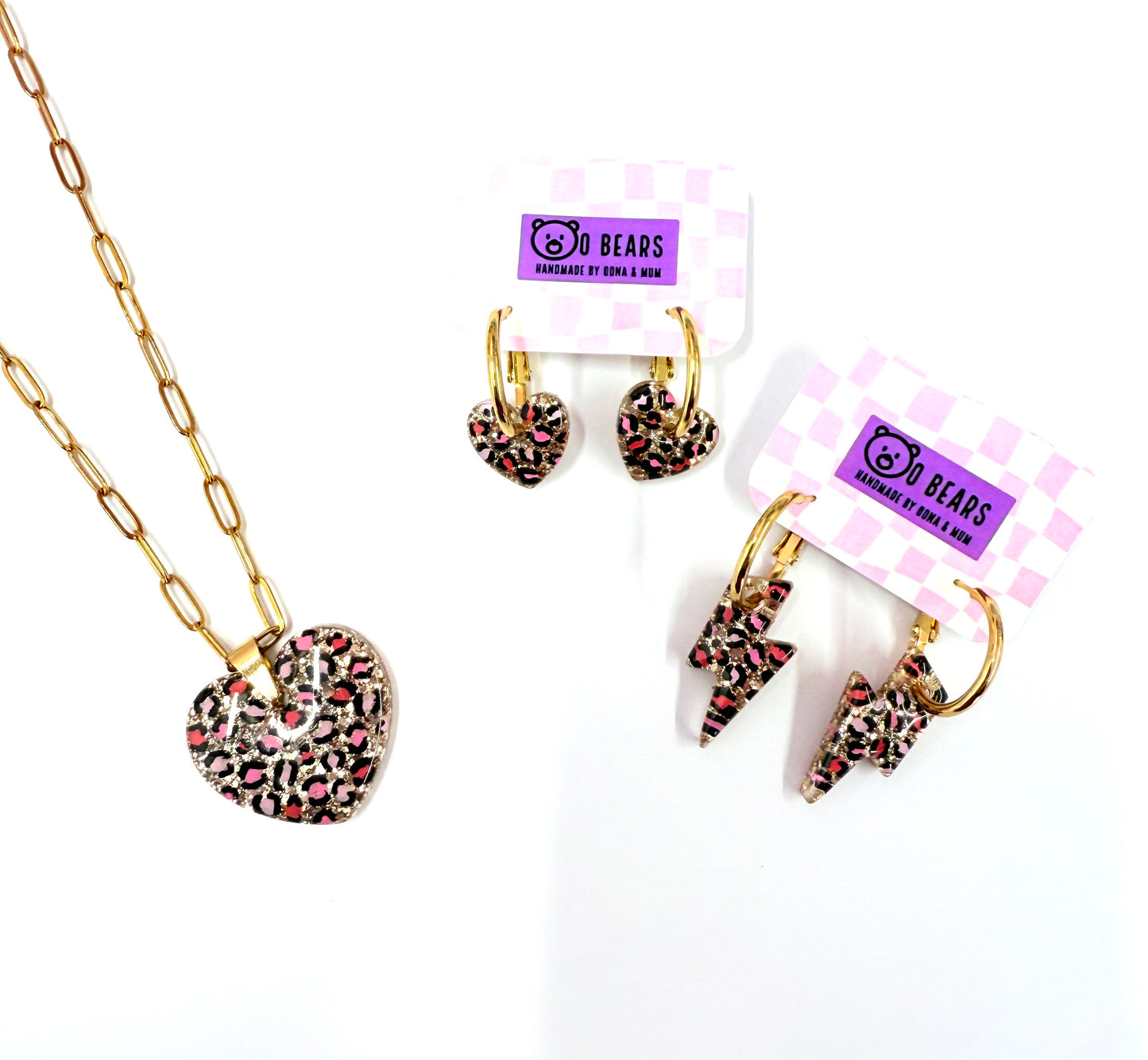 Leopard Print Gold Necklace