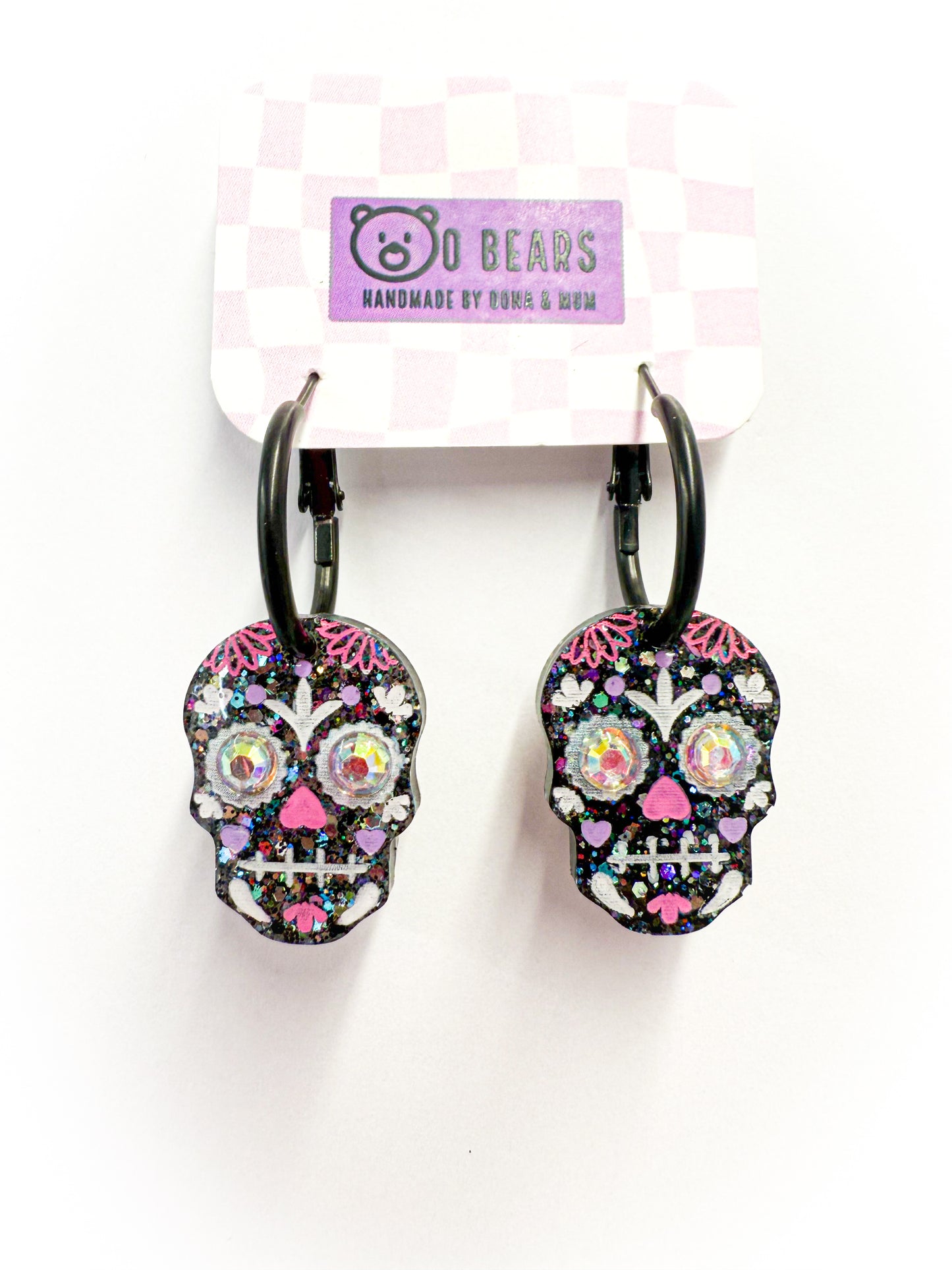 Sugar Skull Hoops