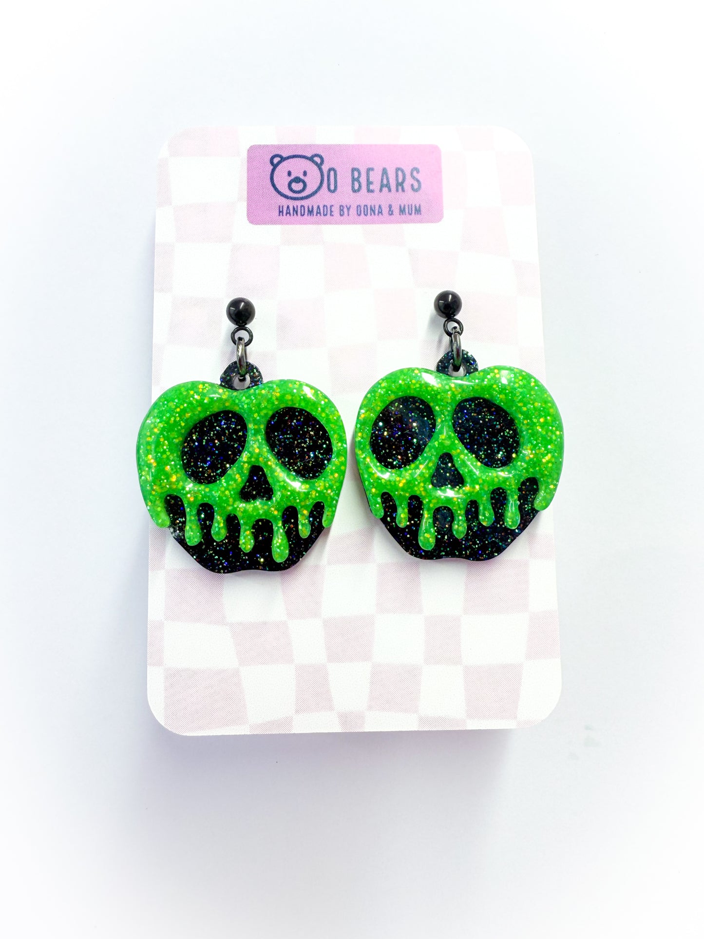 Apple Earrings Glow in The Dark