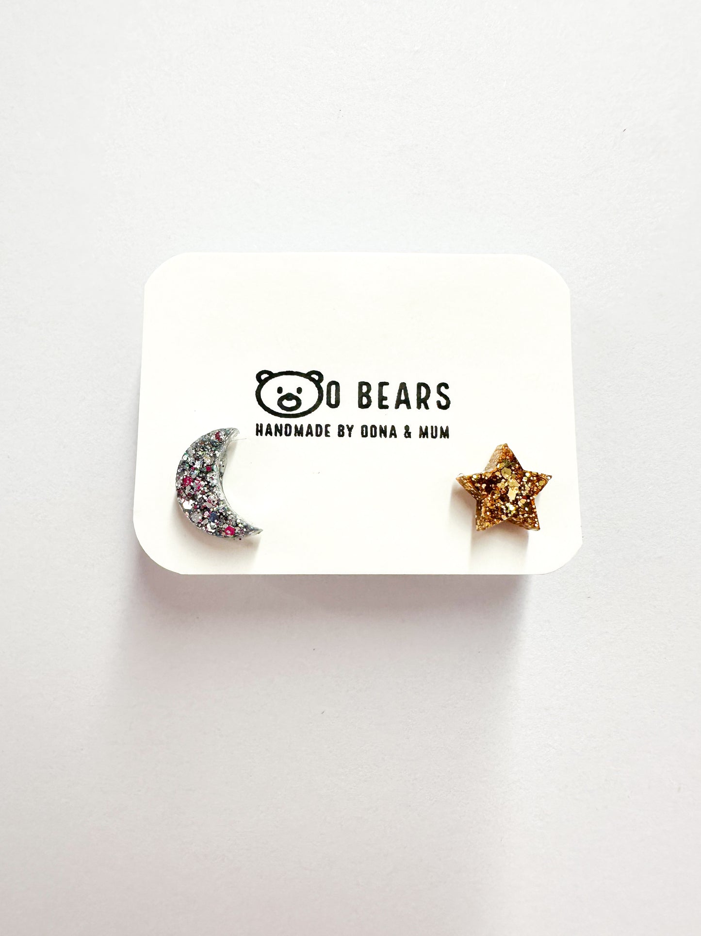 Star & Moon Studs