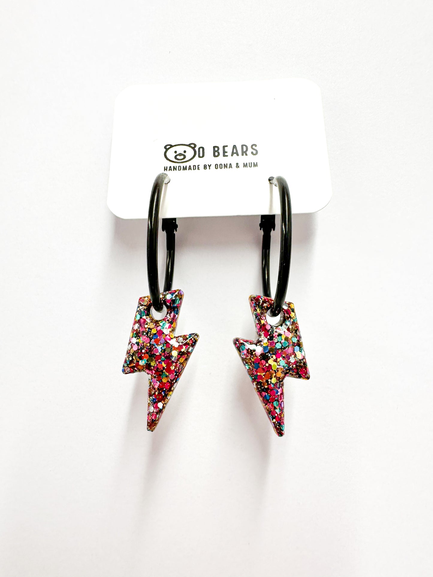 Lightening Bolt Hoops & Charms