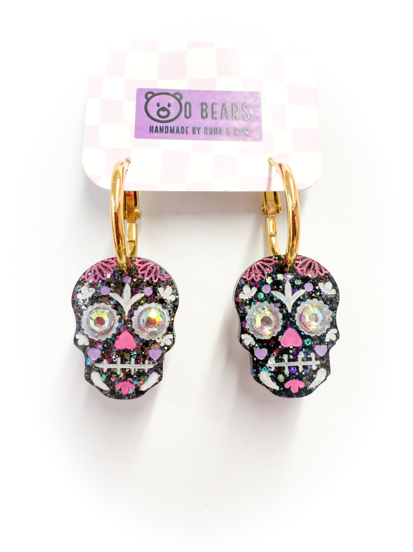 Sugar Skull Hoops