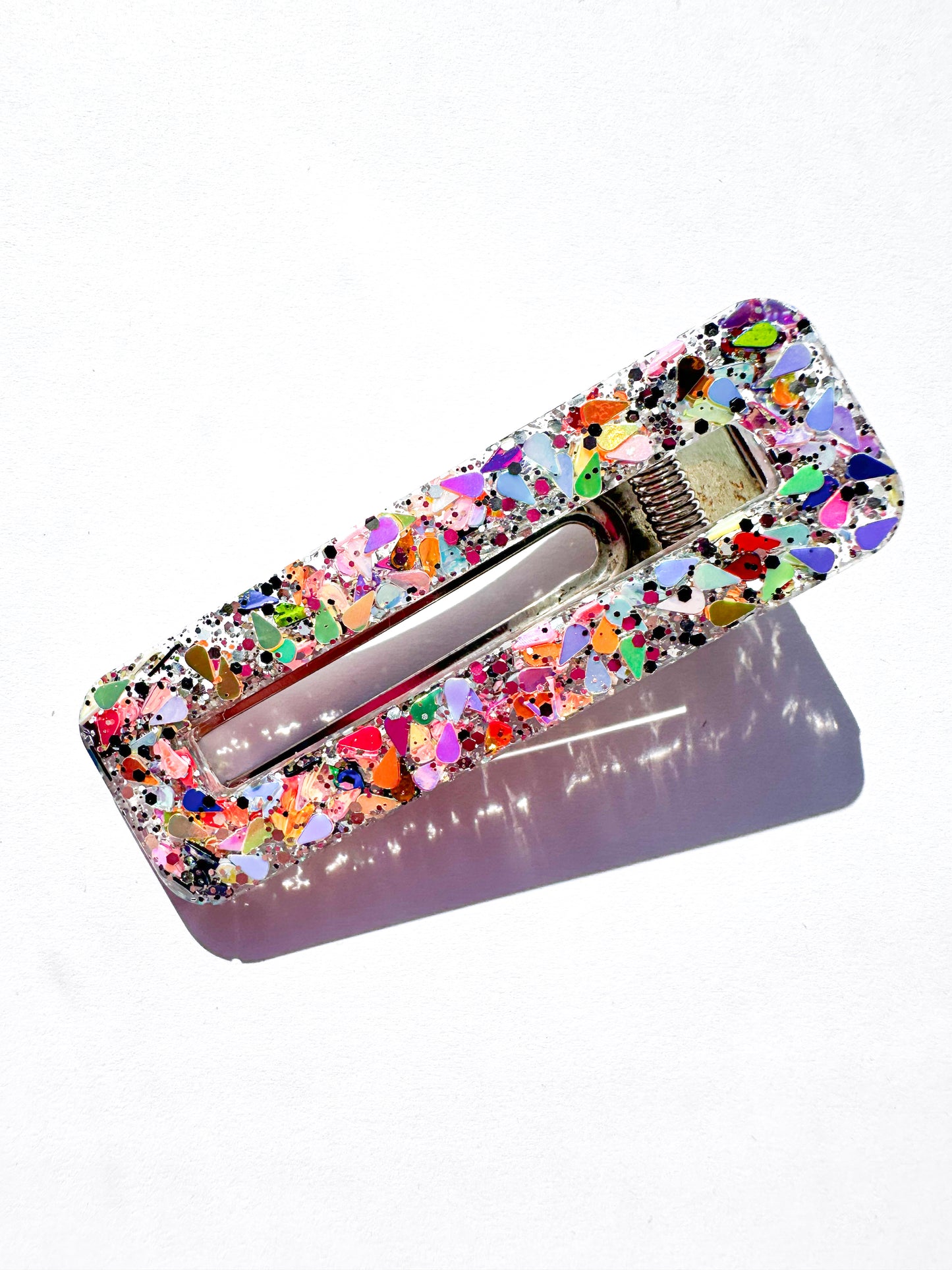 Mosaic Glitter Clips