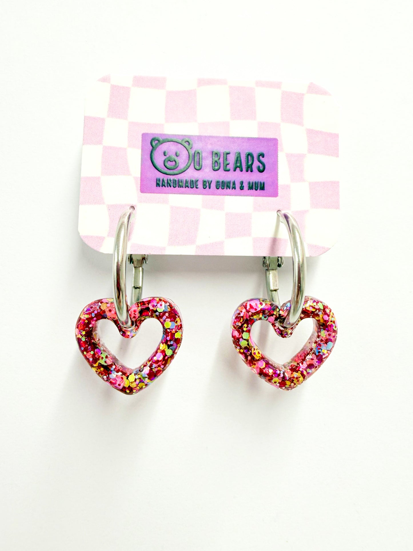 Multi Mini Heart Hoops