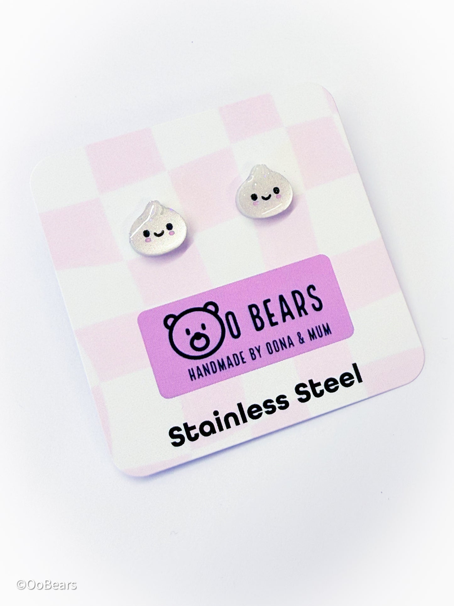 Dumpling Studs White