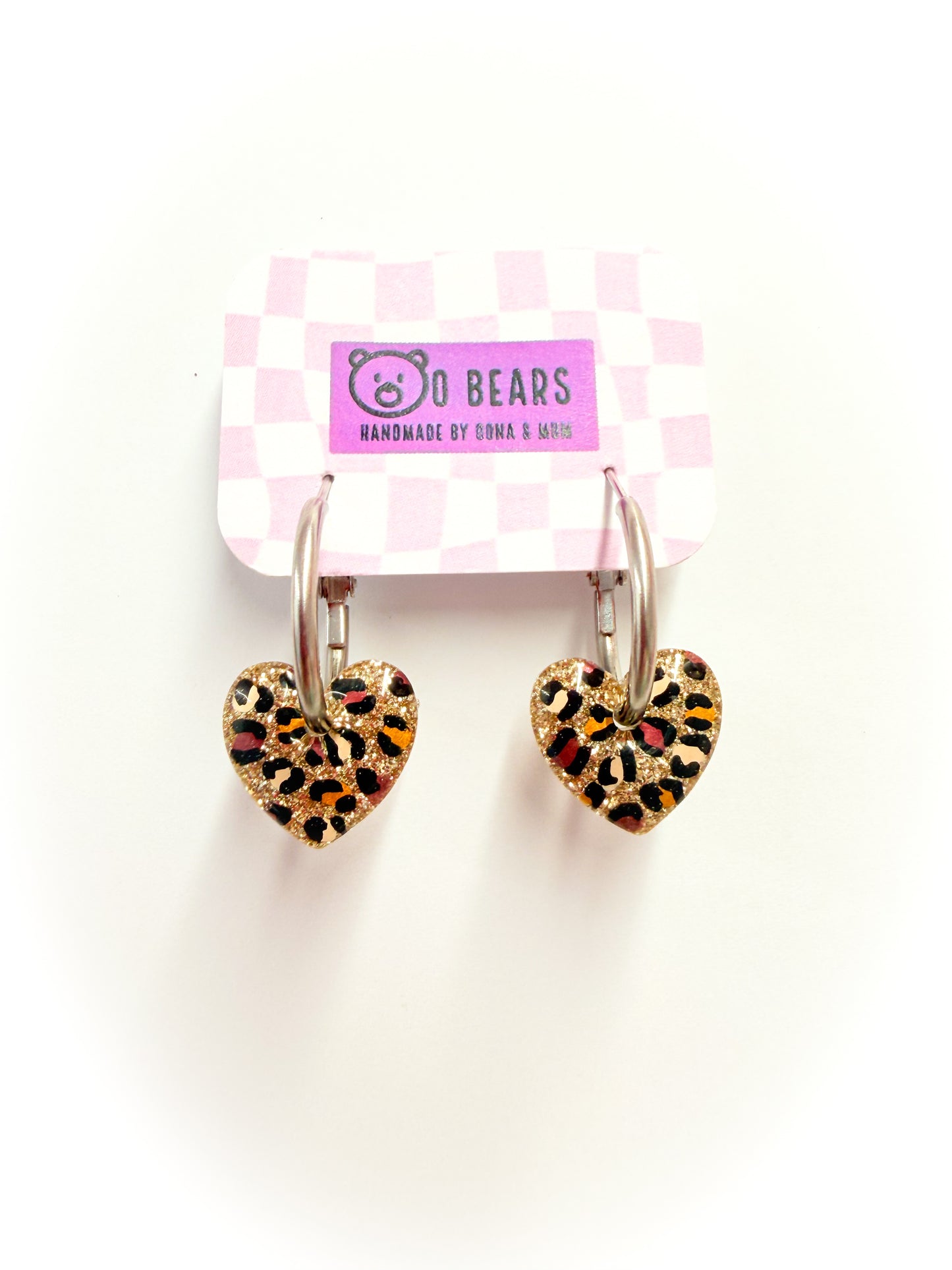 Leopard Print Hearts
