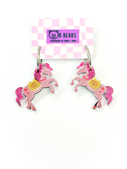 Pink Pony Hoops