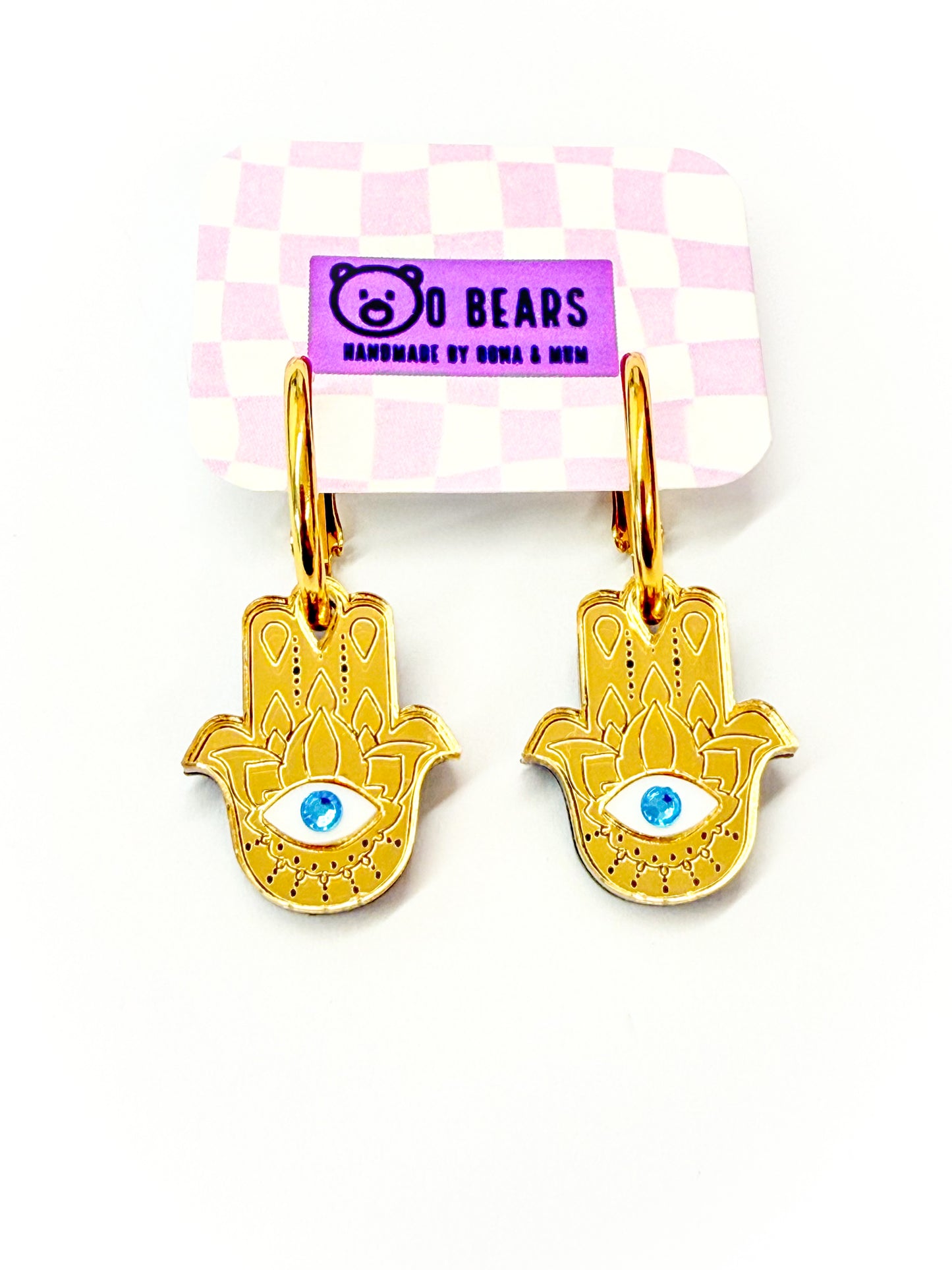 Hamsa Hand Hoops