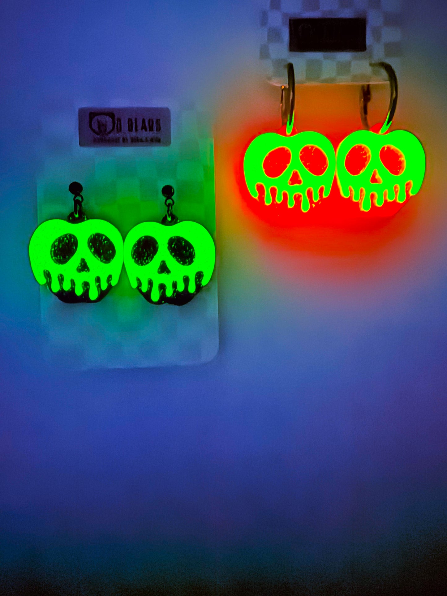 Apple Earrings Glow in The Dark