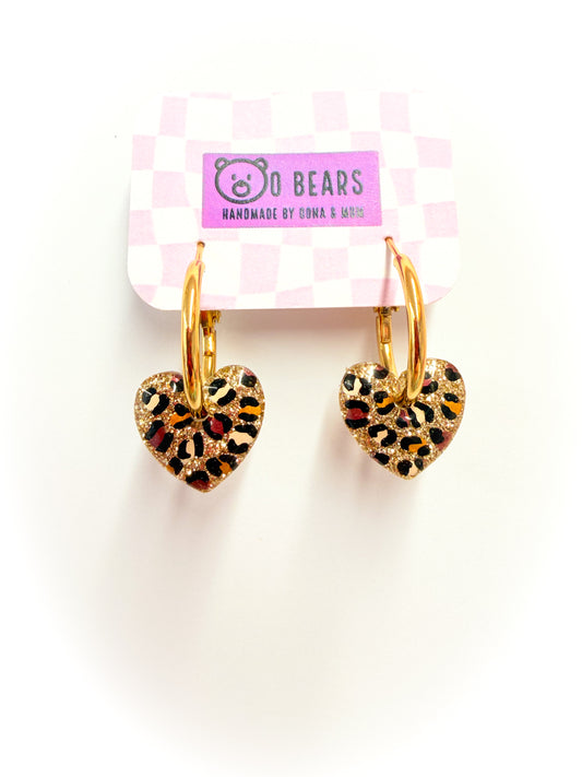Leopard Print Hearts
