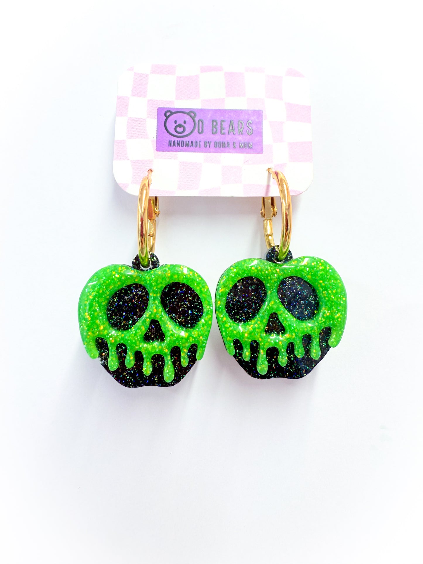 Apple Earrings Glow in The Dark