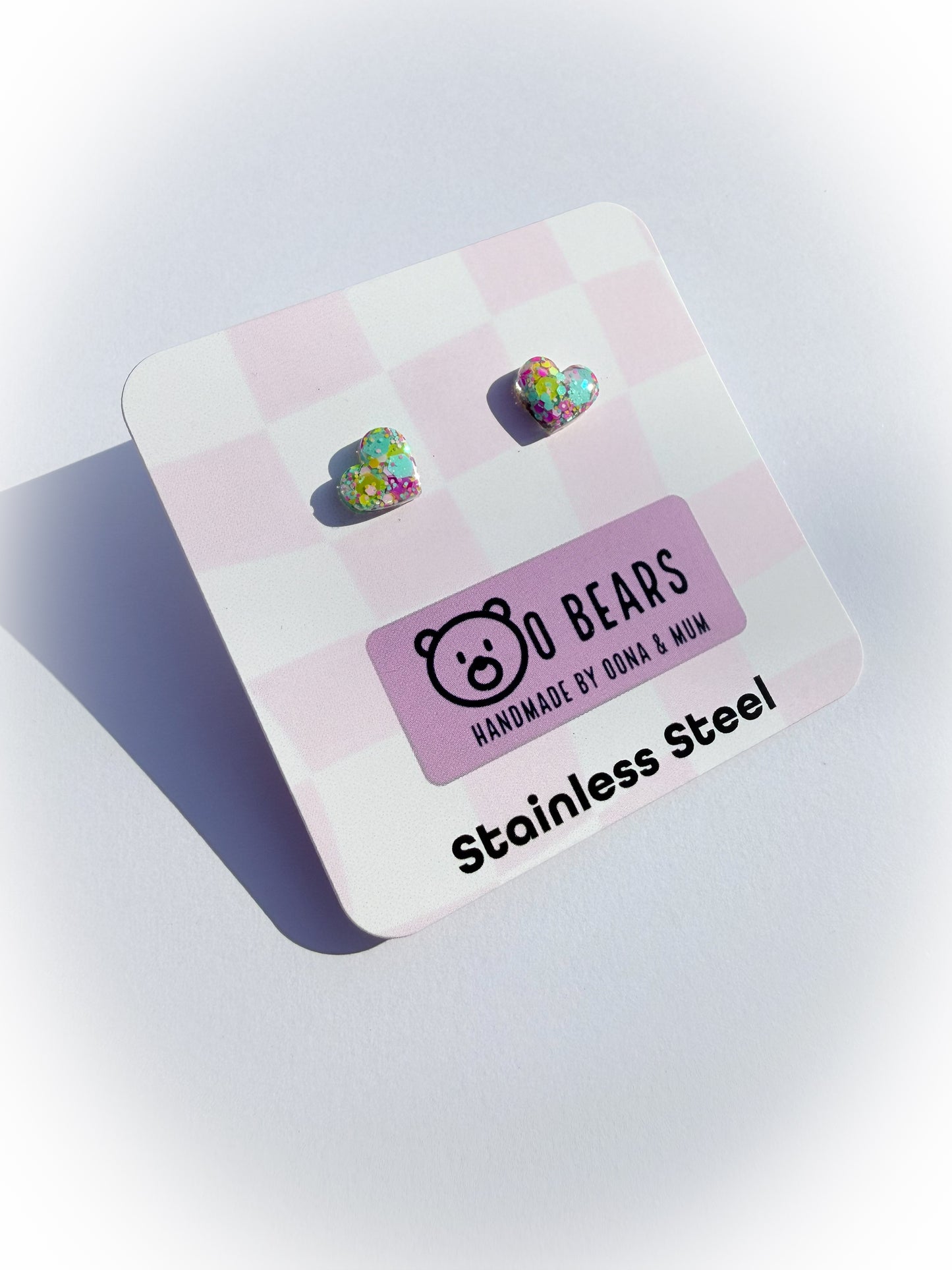 Summer Heart Studs