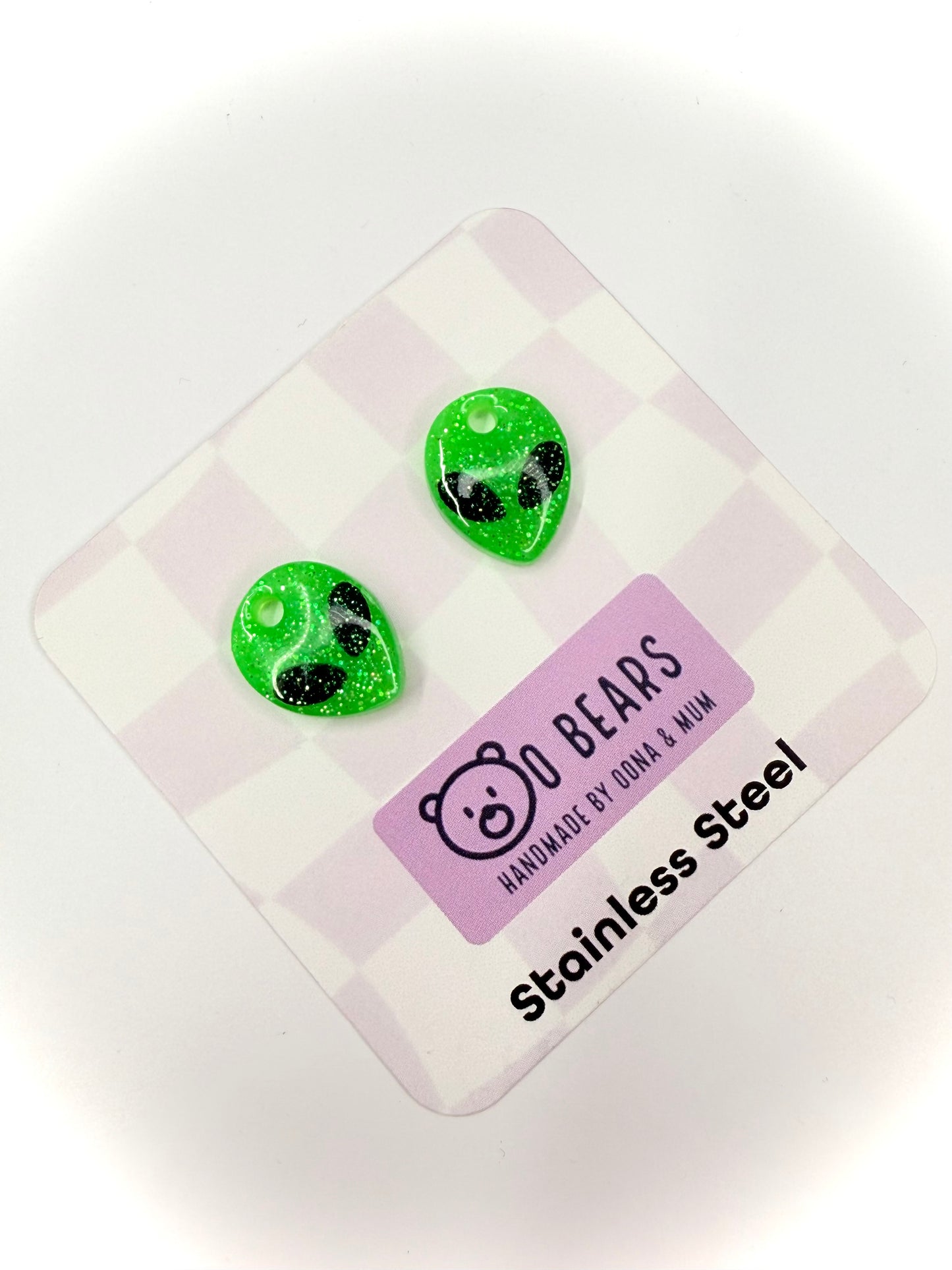 Alien Hoops Glow In The Dark