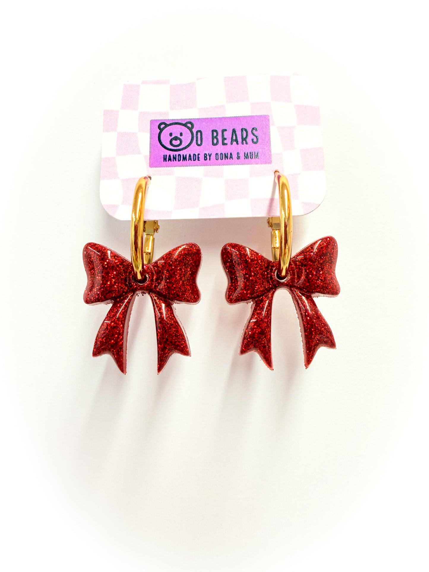 Red Bow Hoops