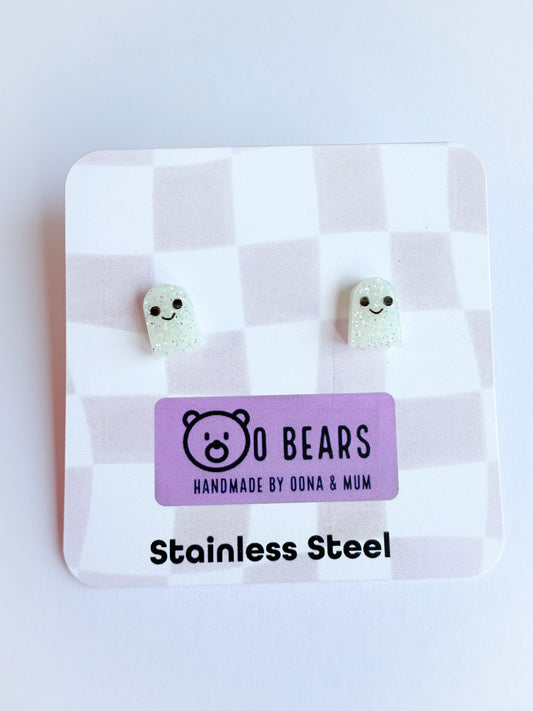 Glow in Dark Mini Ghost Studs