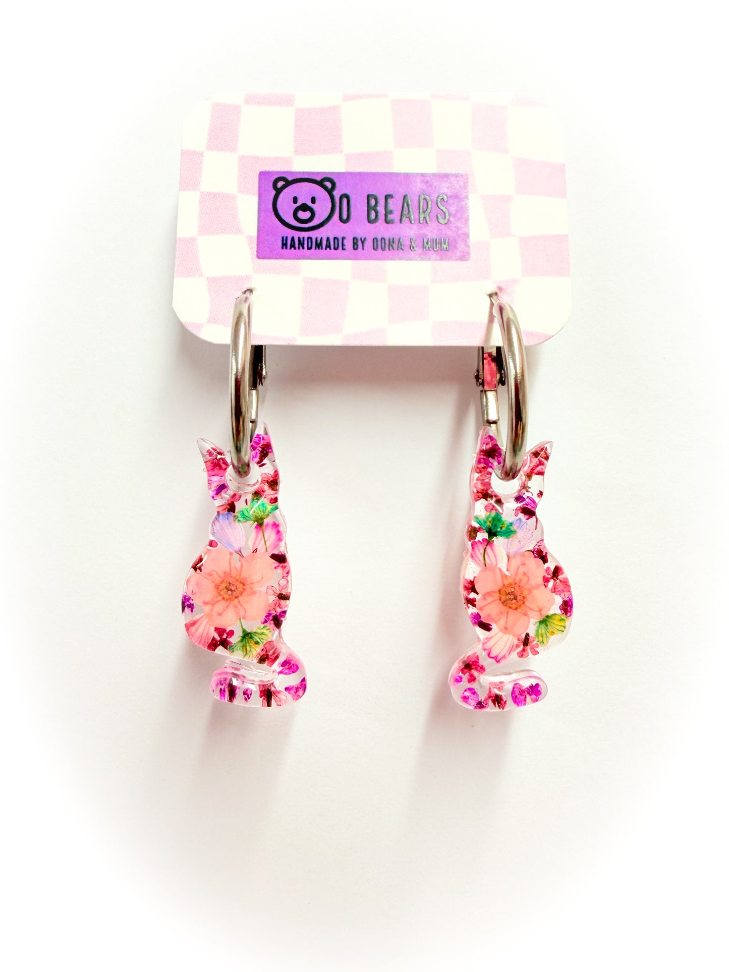 Floral Cat Hoops