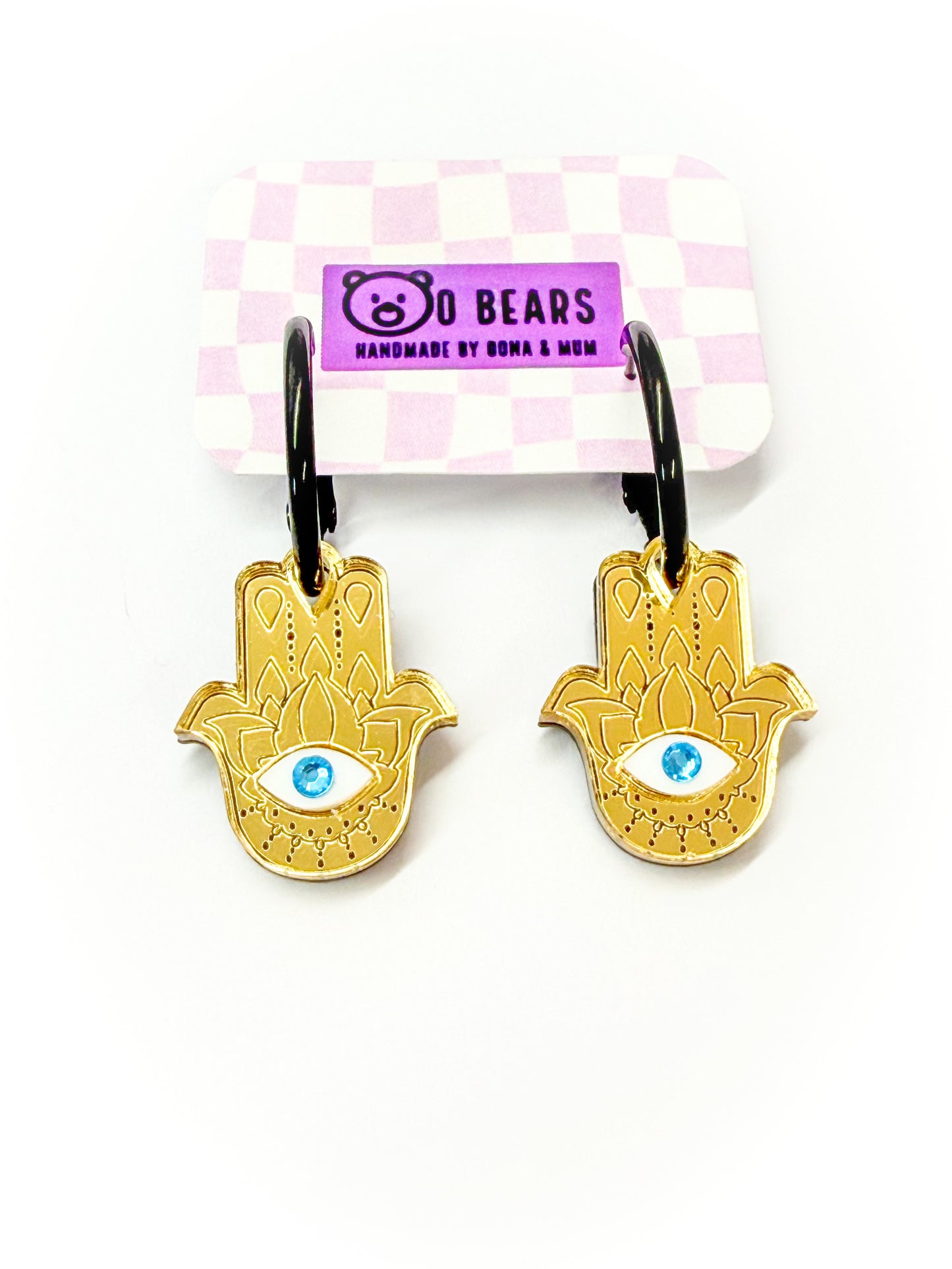 Hamsa Hand Hoops