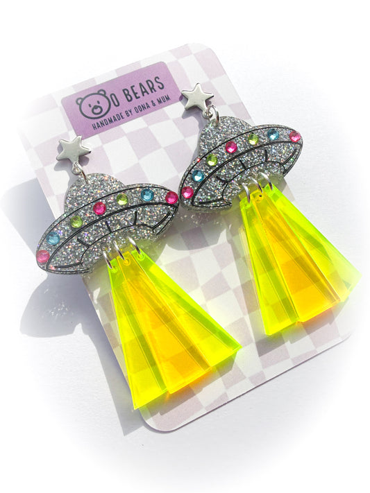 UFO Alien Earrings