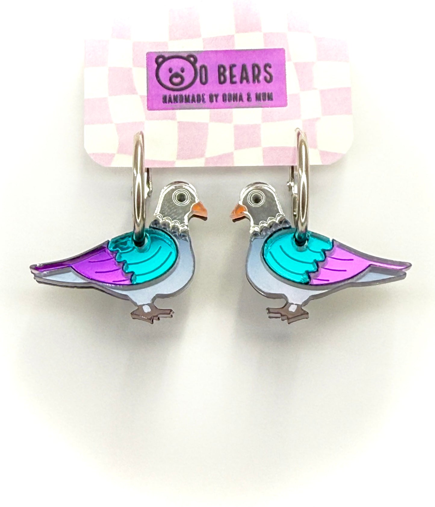 Pigeon Earrings