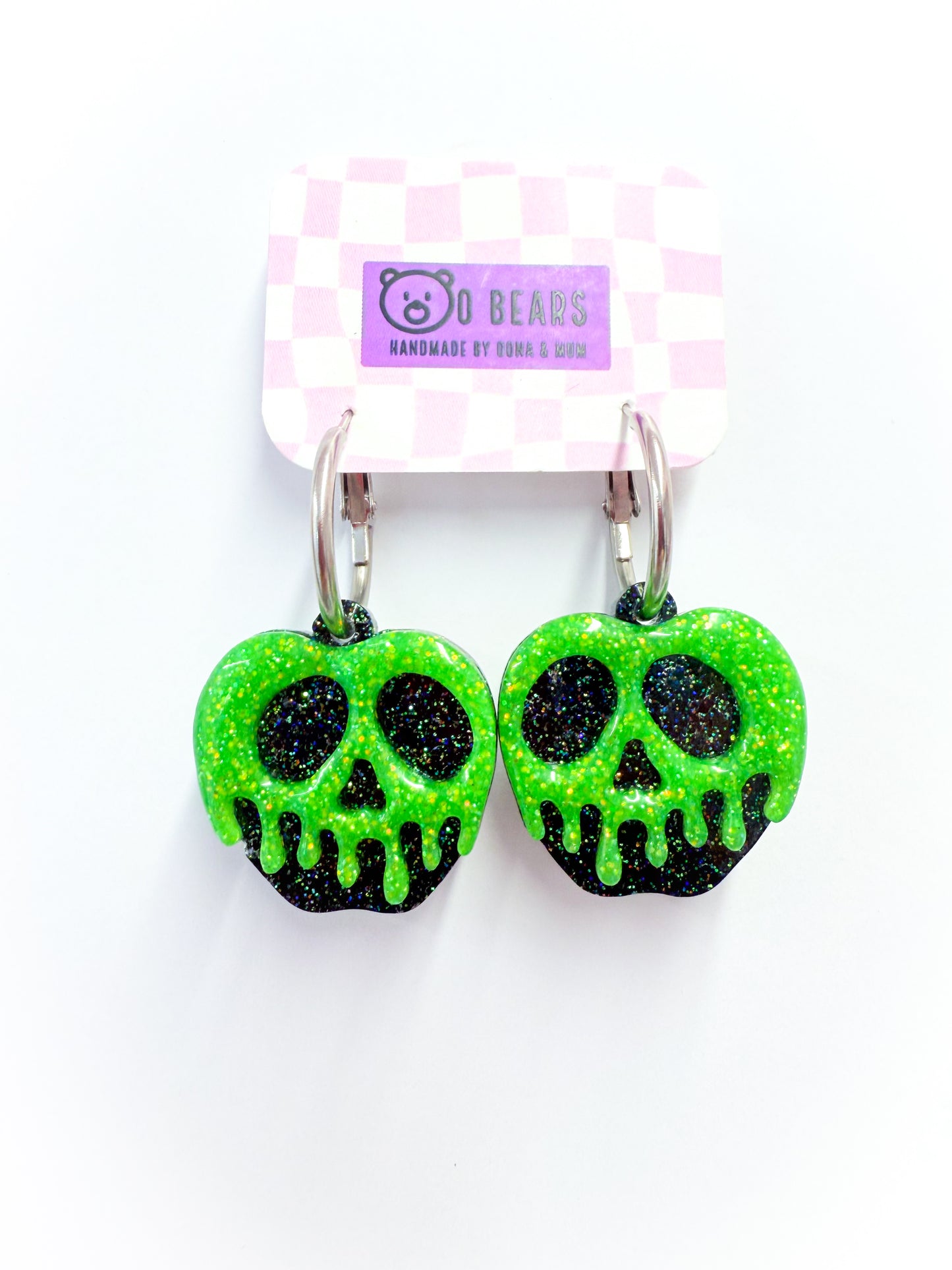 Apple Earrings Glow in The Dark