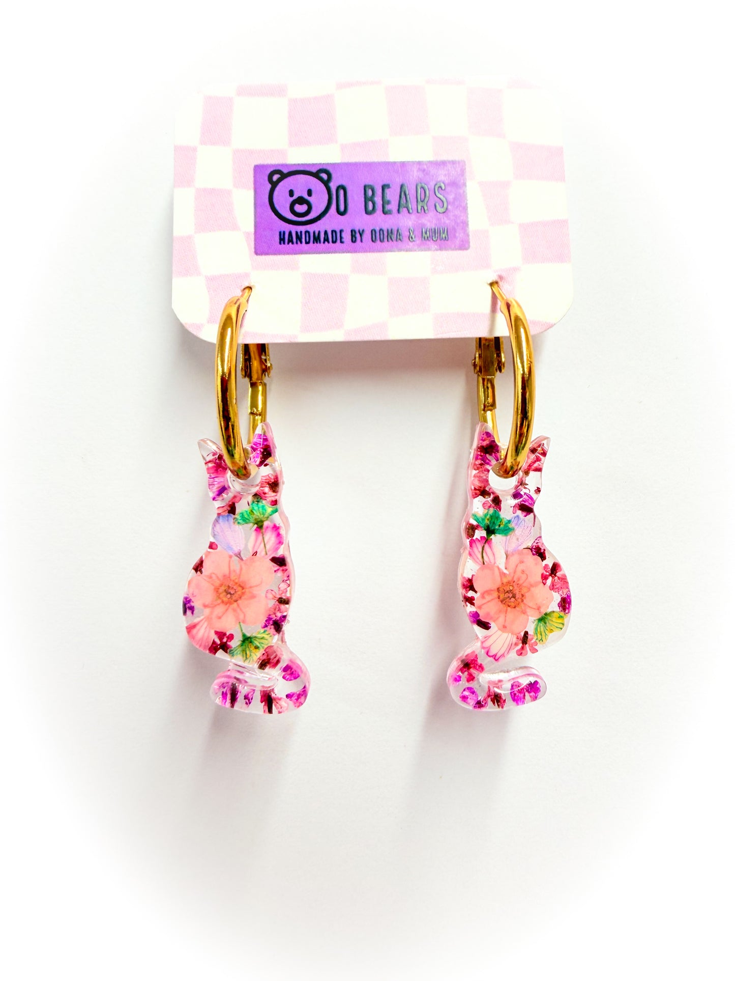 Floral Cat Hoops