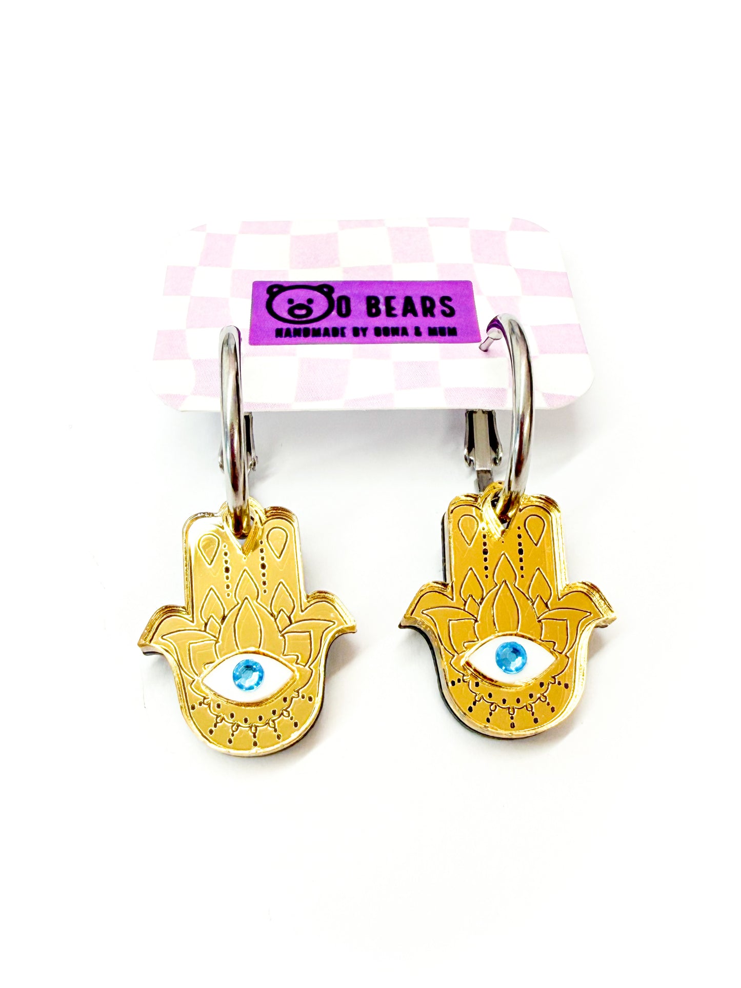Hamsa Hand Hoops