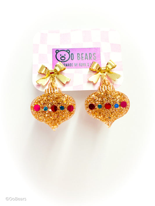 Gold Bauble Earrings