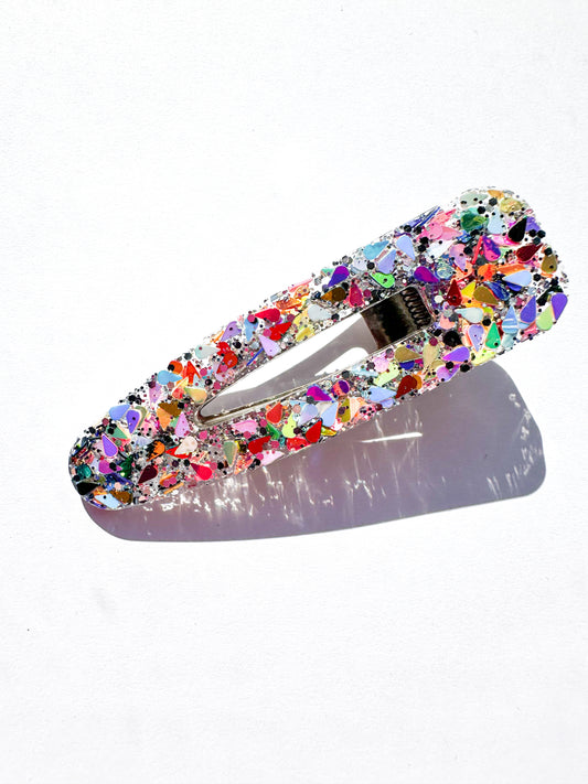 Mosaic Glitter Clips