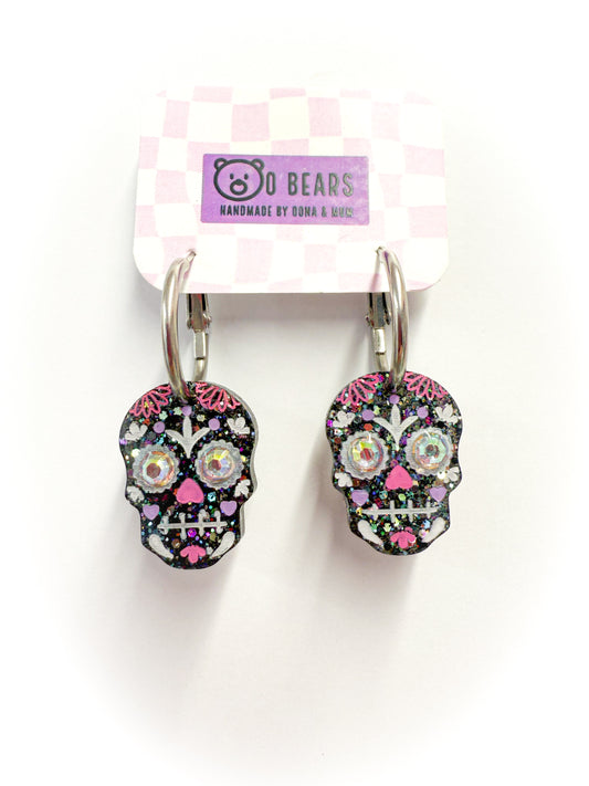 Sugar Skull Hoops